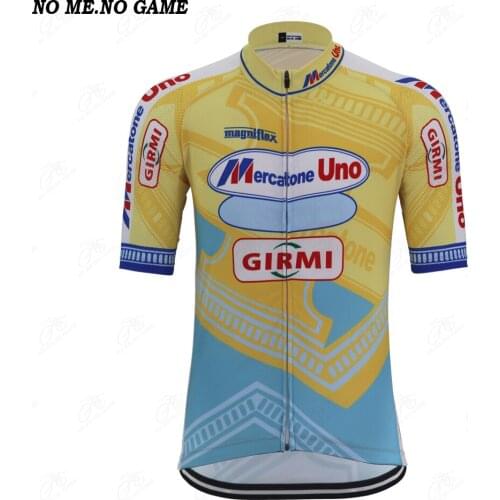 Summer classic pro team cycling jersey men yellow road racing bike wear clothing mtb shirt quick dry breathable bicycle clothes
