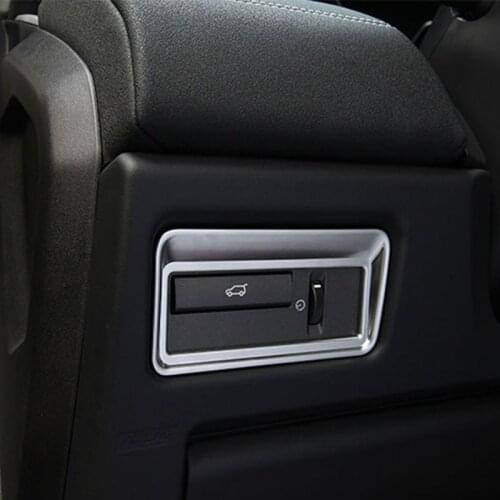 Chrome Rear Door Button Cover Trim Sticker For Range Rover Evoque 2011 2012 2013 2014 2015 Accessories Car Styling