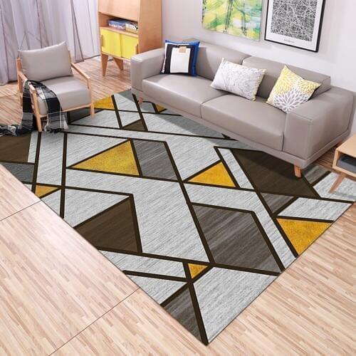 Home Decor Mat Living Room Rugs Non-slip Bedroom Large Area Rugs Washable Rectangle Office Chair Sofa Floor Mats