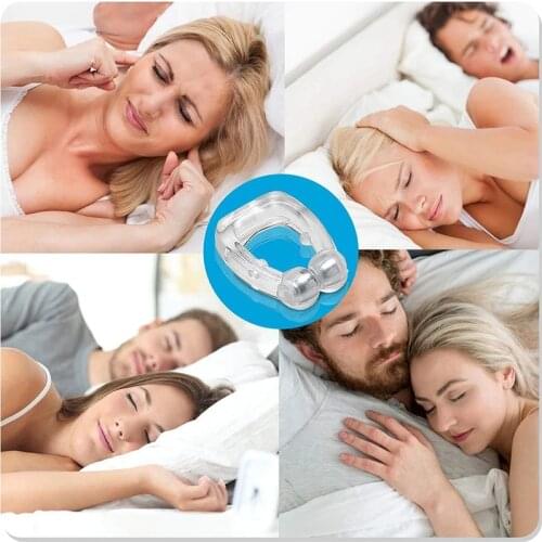 1PC Magnetic Anti Snoring Nasal Dilator Stop Snore nose clip device Easy Breathe Improve Sleeping For Men/Women Dropshipping