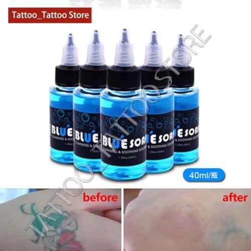 Microblading 40ml Blue Soap Cleaning Soothing Solution Tattoo Studio Supply High Enrichment Body Aftercare Tattoo Accessories