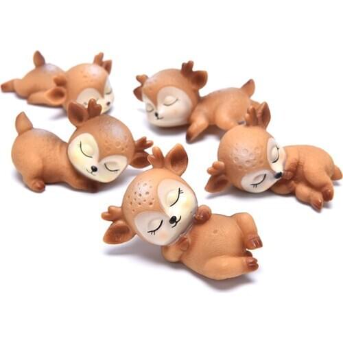 Cute Sleeping Baby Deer Cake Dessert Fondant Cartoon Decoration Tools DIY