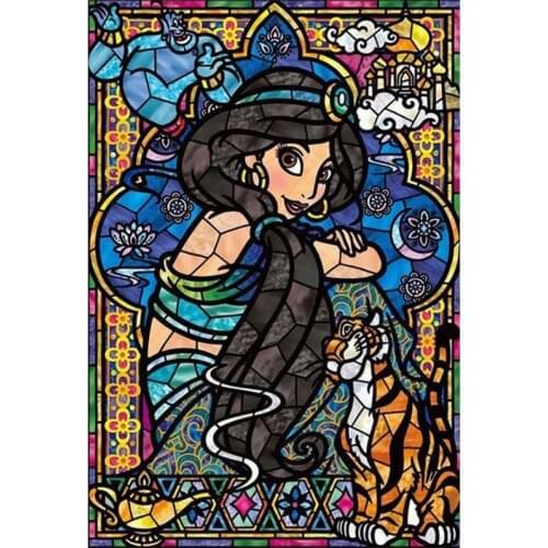 5D DIY Full Drill Square Round Diamond Painting Kit,Disney Princess Cross Stitch,Diamond Embroidery Wall Painting Home Decor
