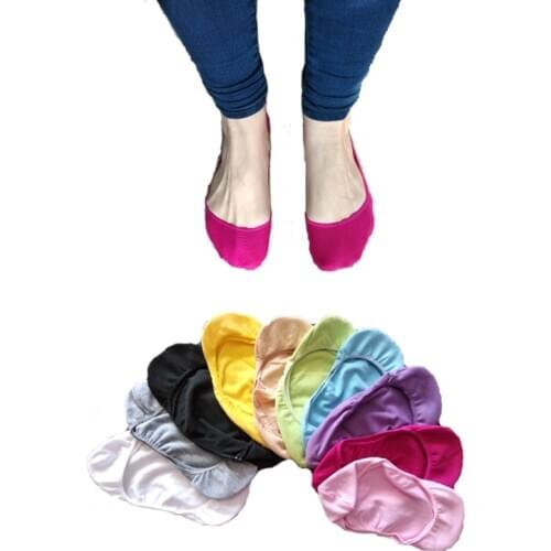 20 pieces = 10 pairs Spring summer women socks Solid color fashion wild shallow mouth invisible socks felmen slipper socks