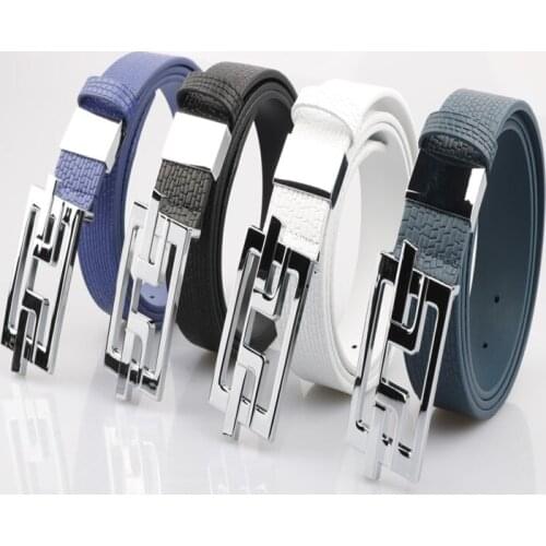 2020 new golf pants belt business versatile leather belt