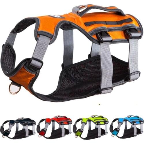 New Dog Harness Training Vest For Medium Big Dogs Adjustable Strong Outdoor Adventure Travel Harness Pitbull Dropshipping 8816