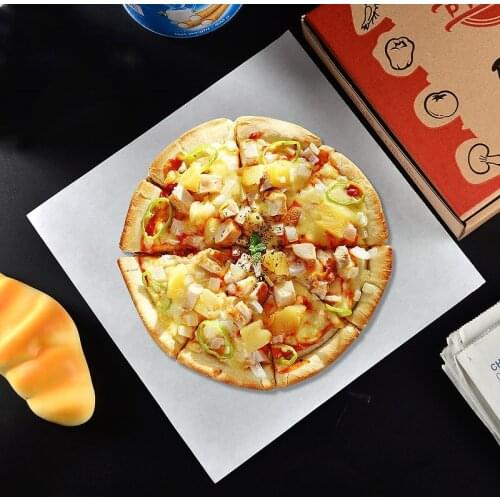 Greaseproof Parchment Paper Square 6/7/8/9/10/12 Inch 100 Sheets Non-stick Baking Wrapper for Pizza Patty Hamburger White