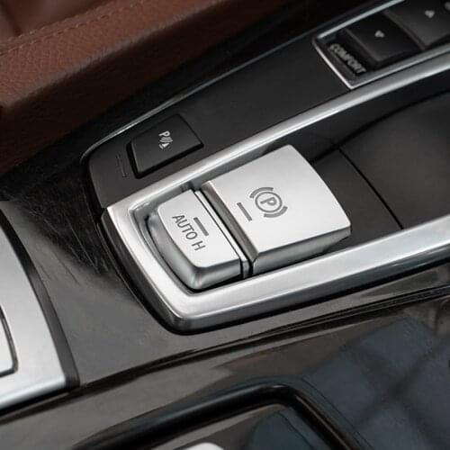 Car Central Handbrake Auto H Buttons Covers Stickers Trim For BMW F10 F11 F18 F06 F12 F07 F01 F02 5/6/7 Series Auto Accessories