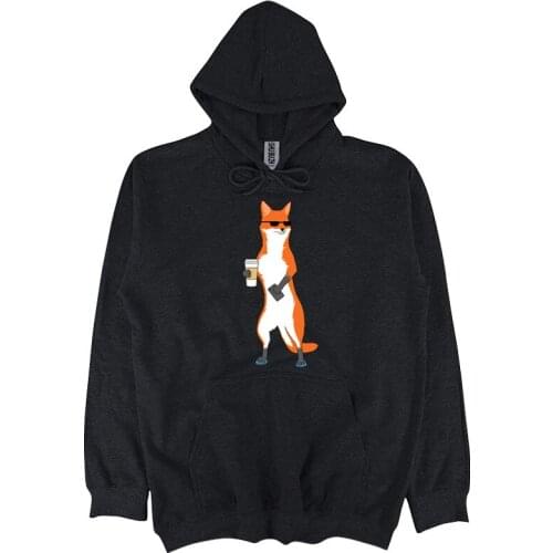 Drop shipping Cool Fox Male Funky shubuzhi men autumn hoodie hot sale fashion hip-hop rock hoody casual pattern sweatshirt