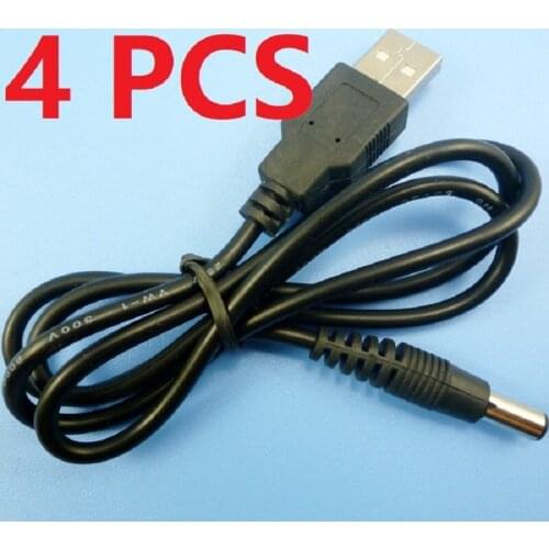 TB261x4 USB to DC5.5 5.5 x2.1mm 5.5 2.1 Wire Connector DC Plug Supply Socket Power Cable for 5V to 12V Voltage DC converter