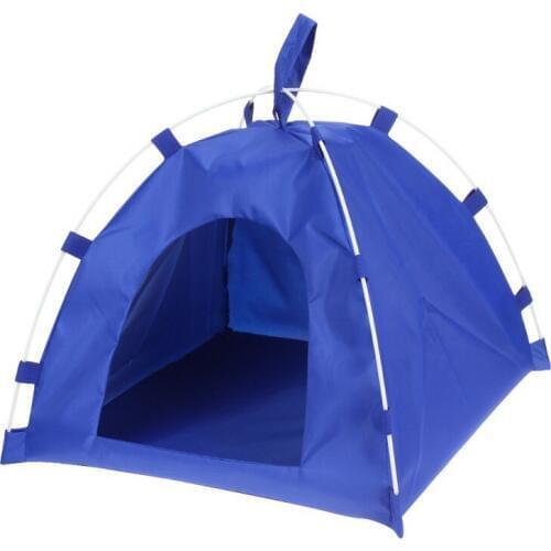 Waterproof Oxford Beds Mat Puppy Kitten Outdoor Travel Supplies Cloth Pet Tent Dog Cat Detachable Fiber Rod Folding Sleeping