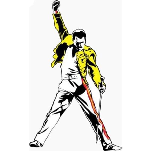 Amusing Queen Freddie Mercury Music Car Sticker Fashion PVC body Decoration Motorcycle Cars Accessories Waterproof Decal