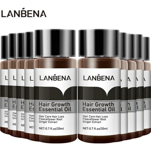 LANBENA Hair Growth Essence Hair Care Treatment For Men And Women Hair Loss Essential Oil Liquid Treatment Hair Care 10PCS