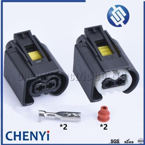 2 sets KOSTAL 2 Pin female automotive Ignition coil Waterproof wire connector Auto harness damper plug 9441292 50290937 for Benz