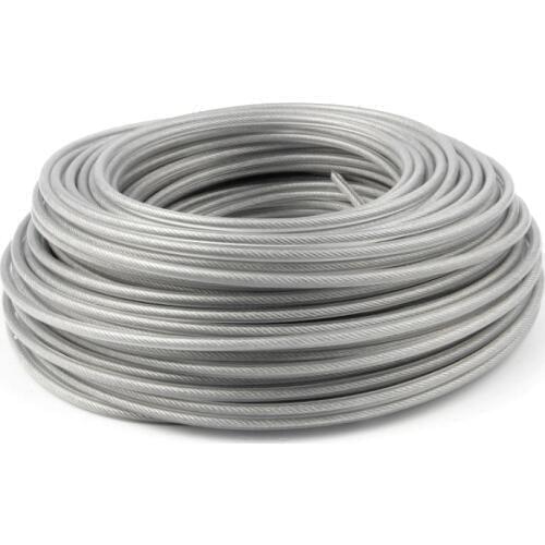 3.0mm 40m Trimmer Wire Rope Cord Line Grass Trimmer Line Inside with Steel Wire, Brush Cutter Nylon Line for Garden Tools Part