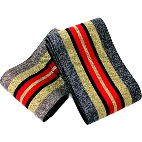 8cm color stripes High quality and durable pants skirt belt car decoration color printing rubber band elastic band