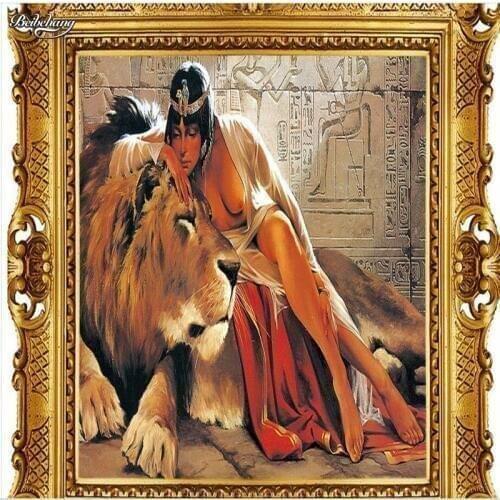 Beibehang Personalized custom European Egyptian oil painting after the characters backdrop bedroom wall background wallpaper