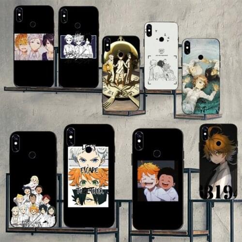The Promised Neverland anime manga Phone Cases For Xiaomi Redmi note 7 8 9 t k30 max3 9 s 10 pro lite Luxury brand shell funda