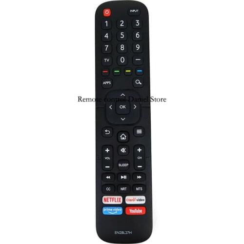 EN2BL27H For Hisense Smart TV Remote Control with NETFLIX YouTube ClaroVideo Prime Video Apps 32H5590F 32H5500F