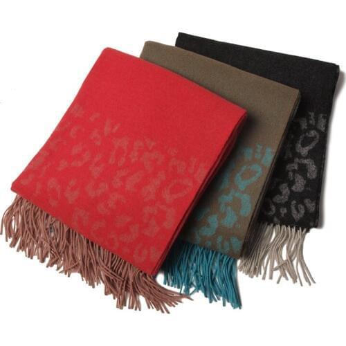 Cashmere wool blend women prited thick scarves shawl pashmina 75x200cm