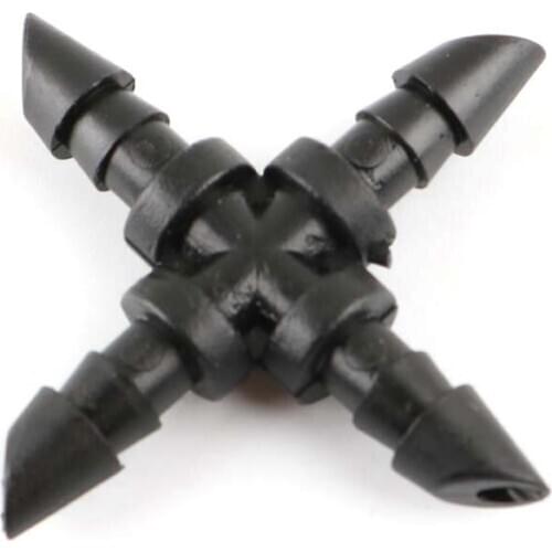 15 Pcs Micro Joint Garden drip inverted Barb Equal Connector 1/4 Inch Hose Watering Irrigation Connector 4/7 Mm Hose Connector