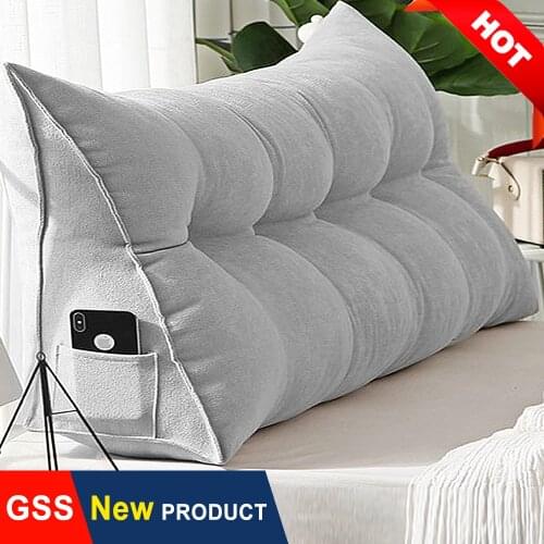 Soft Linen Pillow Case for Kids Adults Bed Cushion Cover Home Decorative Decor Corner Seat Pouf Backrest Lumbar Futon Otautau