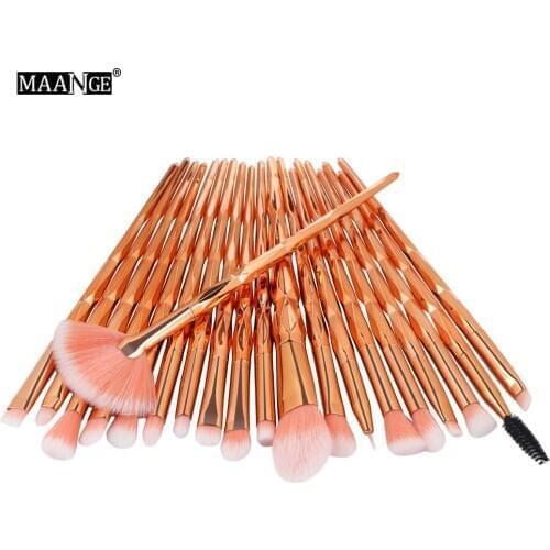 10/20Pcs Makeup Brushes Set Diamond Powder Eye Shadow Foundation Concealer Blush Lip Cosmetics Make Up Beauty Brush Tool KH124