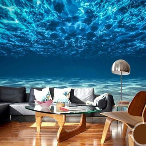 Custom Wall Mural Wallpaper Ocean Deep Sea Landscape Wall Painting Bedroom Living Room Background Photo Wallpaper For Walls 3D