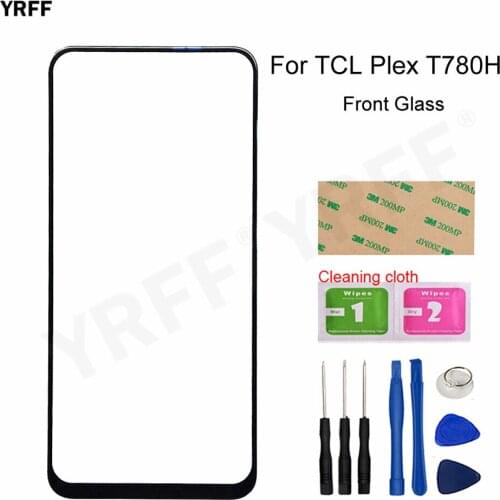 Mobile Front Glass Panel For TCL Plex T780H (No Touch Screen) 6.53''Outer Glass Panel Cover Phone Repair Sets
