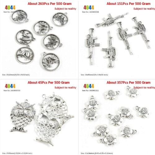 Jewelry Making Charms Wholesale Suppliers Twins Birds Machine Gun Hollow Fat Owl Lucky Blessing Bag