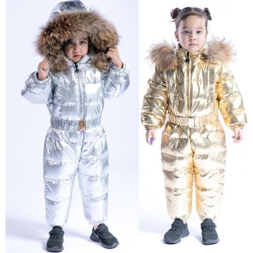 Down Warm Boy Onesies Hooded Waterproof Baby Girl Romper Sport Kids Jumpsuits Thick Children Snowsuits Clothes Infant Costumes