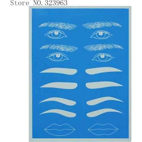 Blue Professional Cosmetic Permanent Makeup eyebrow Tattoo Practice Skin free shipping