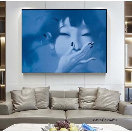 Contemporary Art Hand Painted Canvas oil paintings Famous Painter Zhang DongHong Artworks Classic Chinese Girl