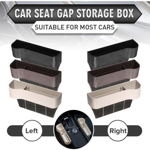 Universal Left/Right Car Seat Crevice Gaps Storage Box ABS Plastic Auto for Pockets Organizers Drink holder