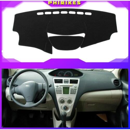 For Toyota Vios 2009 2010 2011 2012 2013 Car Inner Auto Dashboard Cover Dashmat Pad Carpet Sun Shade Dash Board Cover Fit