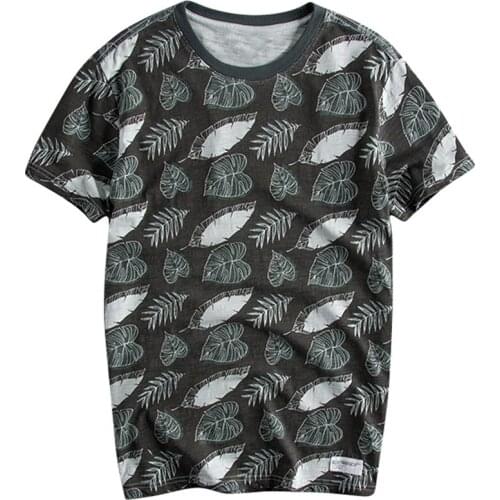 High Street Fashion Mens T-shirt Summer Short Sleeved O Neck Slim Fit T Shirt For Man European and American Style Clothing Man