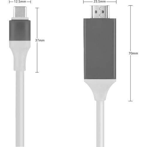 2m Usb c HDMI Type c Hdmi mac 3.1 Converter Adapter Typec to hdmi HDMI adapter