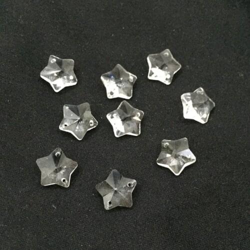 20pcs pentagram Crystal gemstone buttons 2 holes Sewing buttons for shirt Crystal buttons for garments Sewing Accessories 13mm