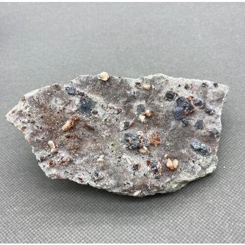 280 g Natural red crystal and pyrite symbiosis healing crystal