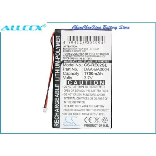 Cameron Sino 1700mAh Battery DAA-BA0004 for Creative DAP-HD0014, Labs Nomad Jukebox ZenTouch, Zen Touch 20GB, Zen Touch 40GB