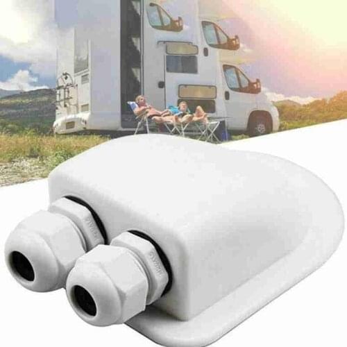 3 Type Caravan Accessories Solar Car Junction Box Plastic Roof Wire Entry Gland Box Solar Panel Cable Motorhome Junction Box Rv