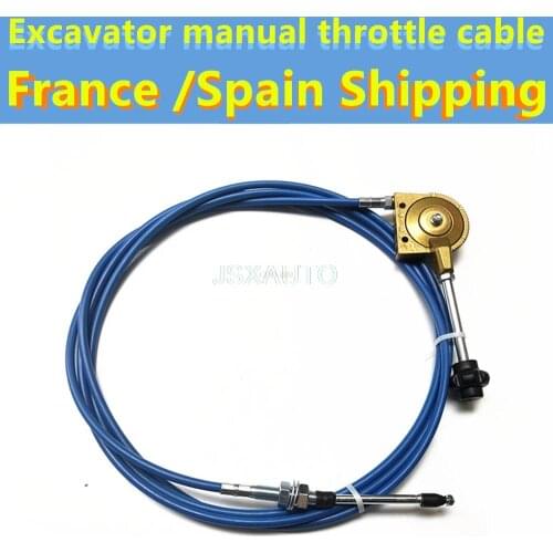 Excavator Accessories For Carter Hitachi Daewoo Hyundai Komatsu Kobelco Volvo Manual Throttle Cable Modification French shipping