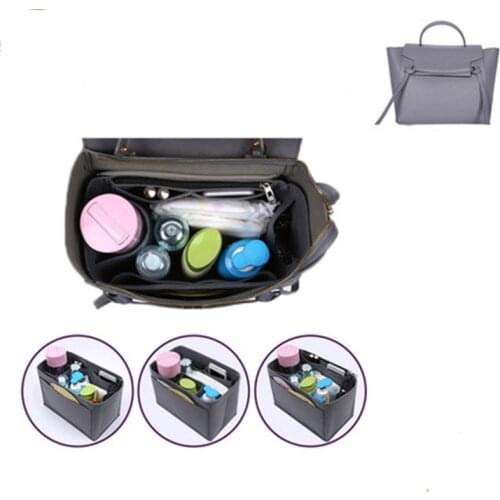 For NANO eInsert Bags Organizer Makeup Handbag Organize Inner Purse Portable base shaper 2021 new