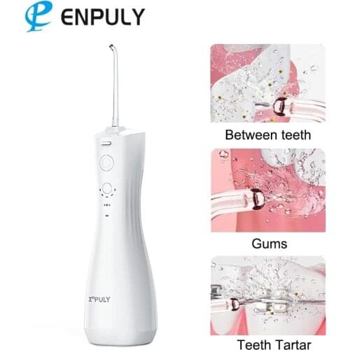Xiaomi ENPULY Oral Irrigator 250ml Water Tank Electric Dental Water Jet 6 Mode IPX7 Waterproof Mini Portable Teeth Cleaner