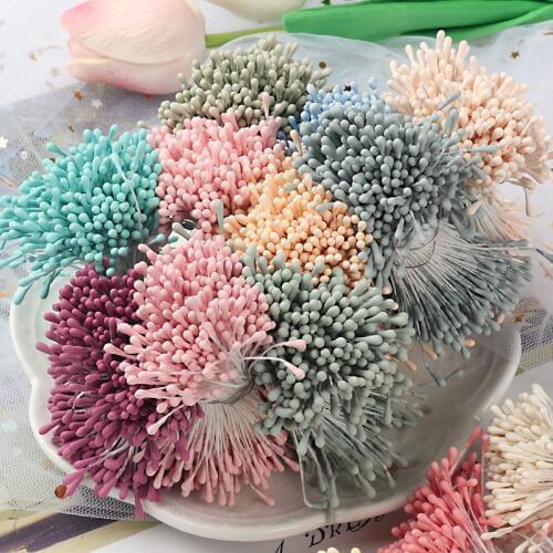 420pcs/lot Artificial Flowers Stamen 1mm Multi options Handmade For Wedding Party Home Garden Decoration DIY Accessories