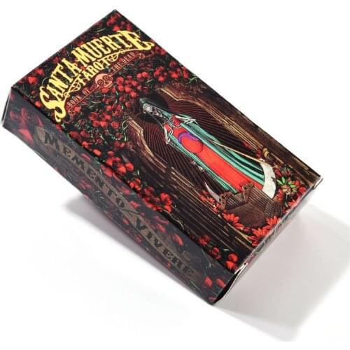 1pc 78pcs Cards Santa Muerte Tarot Deck Book of the Dead Family Party Board Game