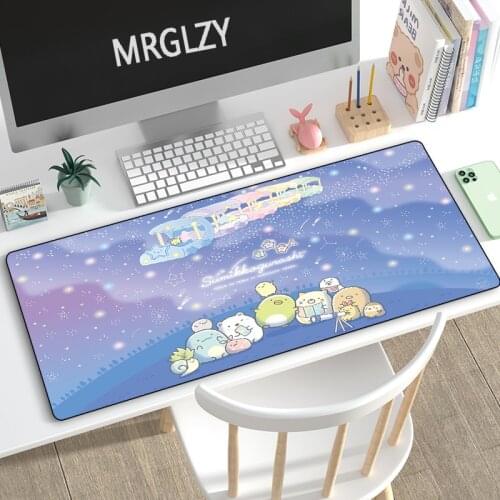 Kawaii Anime Mouse Pad Comtuper DeskMat 400X900MM XXL Large Mousepad Gaming Accessoroes Laptop Gamer Keyboard Waterproof MausMat