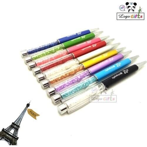 Company logo pens for trade show and event party favors personalized with company info/website/phone 80pcs a lot