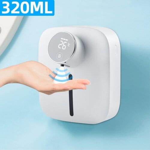 Soap Dispenser Wall Automatic Soap Dispenser Touchless Sensor Three-speed Soap Pump Rechargeable Bathroom Foam Soap Dispenser
