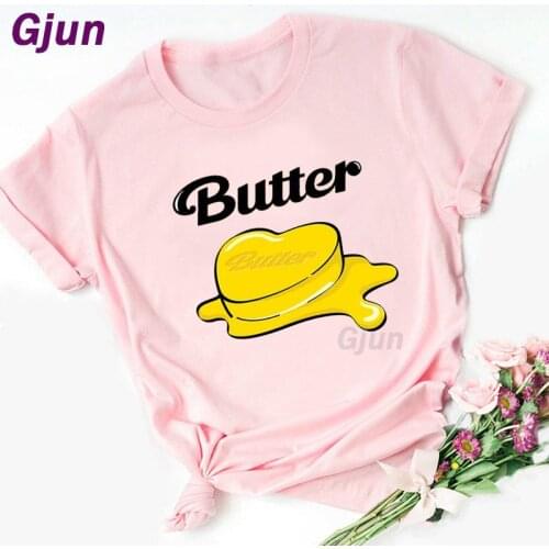 New Album Butter Women Tshirt Funny T Shirt Women Printed Camiseta Mujer Tshirt Lady Yong Girl KPOP KWAII Top Tee High Quality